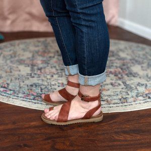 Very G Steffy Strappy Sandals in Rust